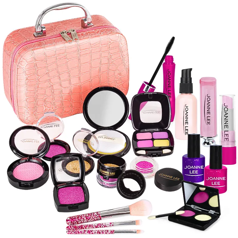 Beauty Fashion Kids Toys Simulation Cosmetics Set Pretence Makeup Girls Play House Make Up Education for Fun Game 230830