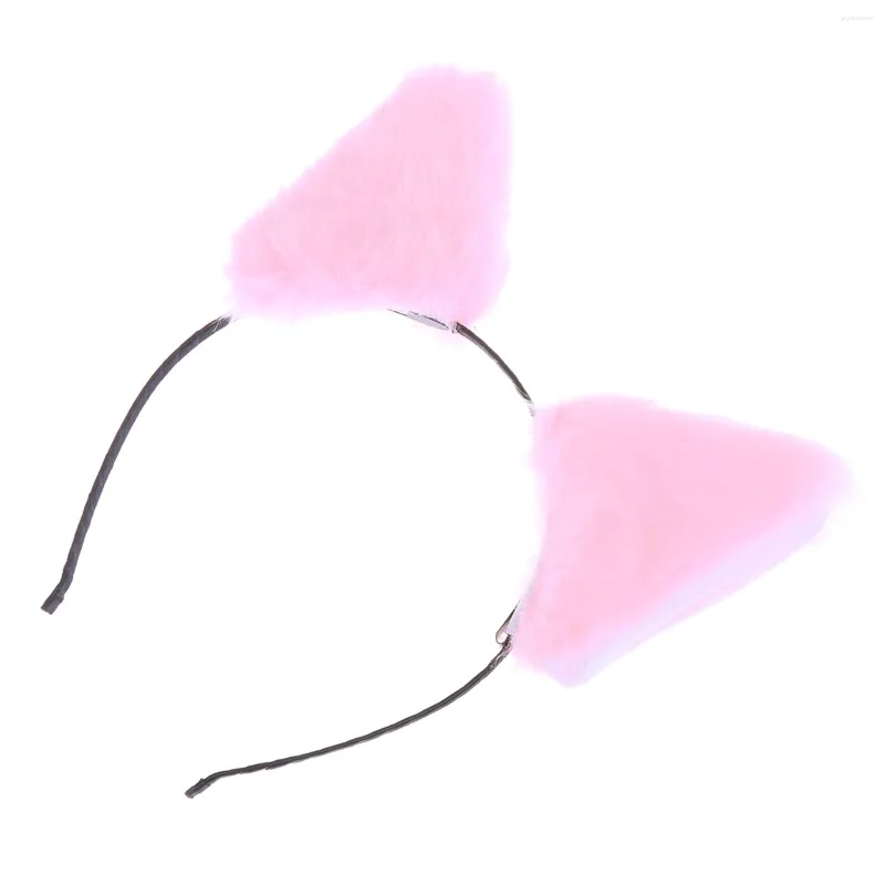 Bandanas White Fluffy Headband Animal Ear Party Hair Accessory Girl Stuffed Animals Toddler Headphones Clothing