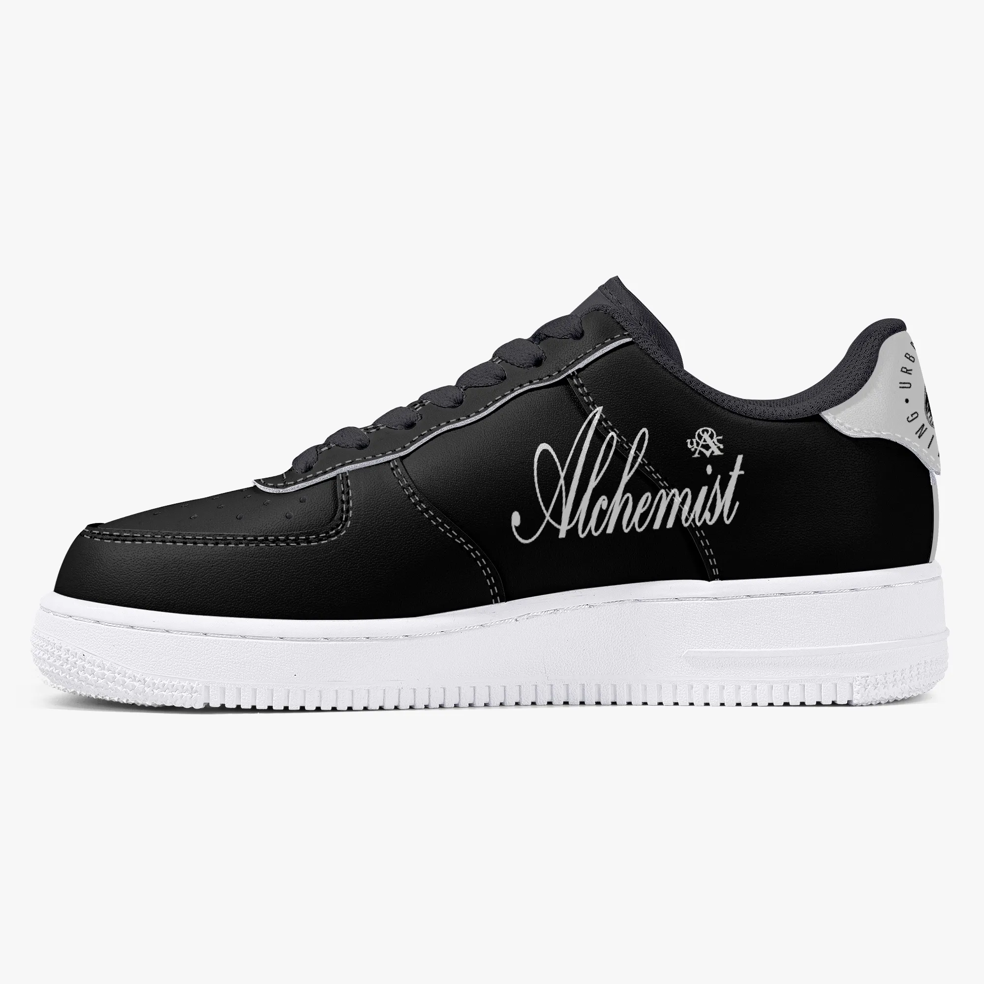 DIY Buty jeden dla mężczyzn Platforma platforma swobodny Sneaker Tekst z czarnymi fajnymi trenerami w stylu Modne buty na zewnątrz 36-48 9675