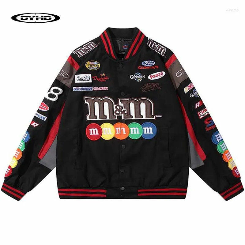 Men's Jackets specialstore668 Mens Racing Jacket Letter Embroidery Loose Racer Winter Streetwear Fashion Casual Varsity Unisex Baseball