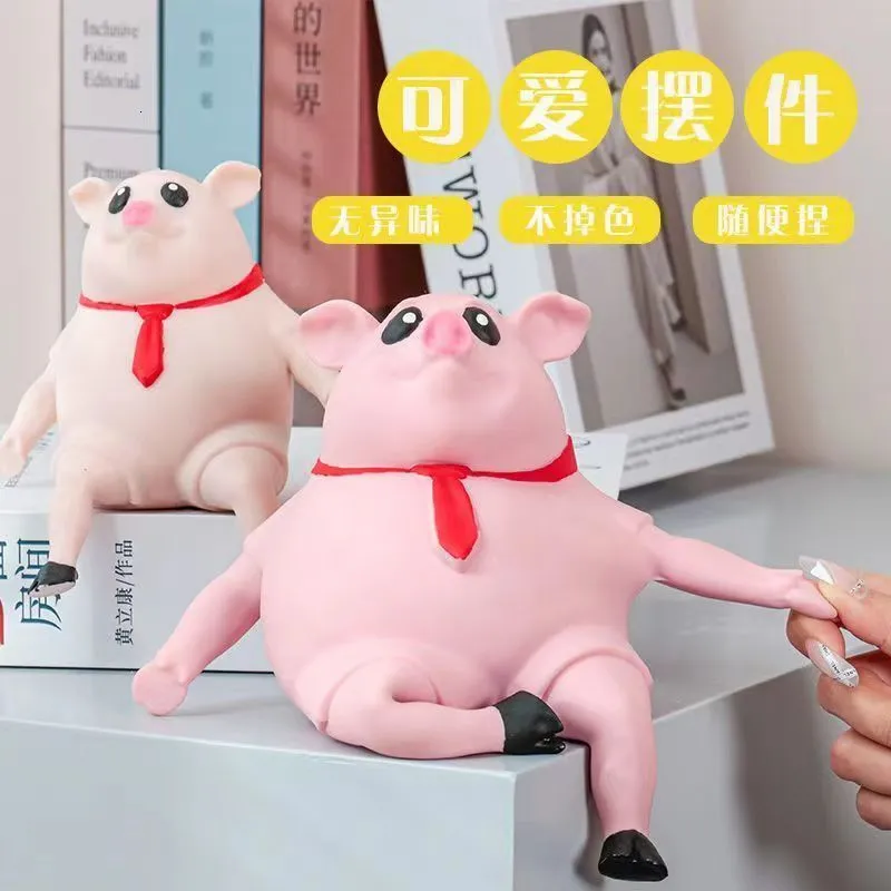 Decompression Toy Squeeze Pink Pigs Antistress Toy Cute Squeeze Animals Lovely Piggy Doll Stress Relief Toy Decompression Piggy Squeeze Toy Gift 230829
