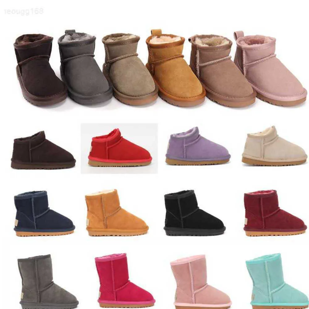 uggssy Designer Kinderen Meisjes Winter Warm Peuter Jongens Laarzen Kinderen Vrouwen Pluche Schoenen Australië ugglies laarzen Suède Sneeuwlaars 665ess