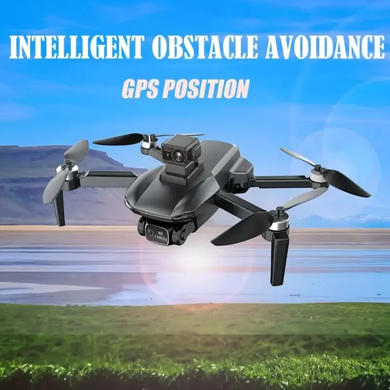 Drone avec transmission haute vitesse 5G, longue portée de contrôle, retour intelligent GPS, retour hors de contrôle, vol de trajectoire, conception pliable, caméra HD pour la réalisation de films