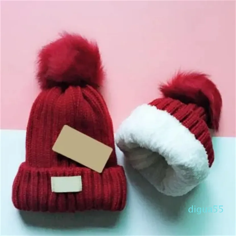 Unisex Sonbahar Kış Peluş Örgü Erkekler Şapkalar Sıradan Klasik Kafatası Kapakları Kayak Gorros Hip Hop Kadın Bonnet Beanies Toptan