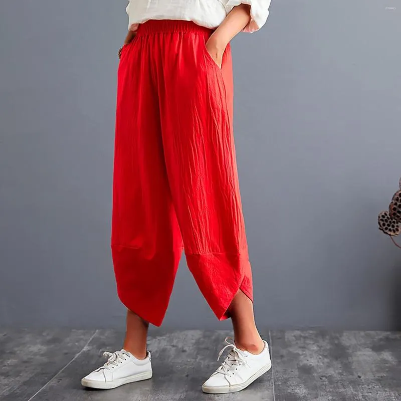 Pantaloni da donna 2023 Biancheria da donna Harun Coreana Plus Size Elastico Gamba larga Y2k Pantaloni streetwear Abiti da ballo femminili Pantalones