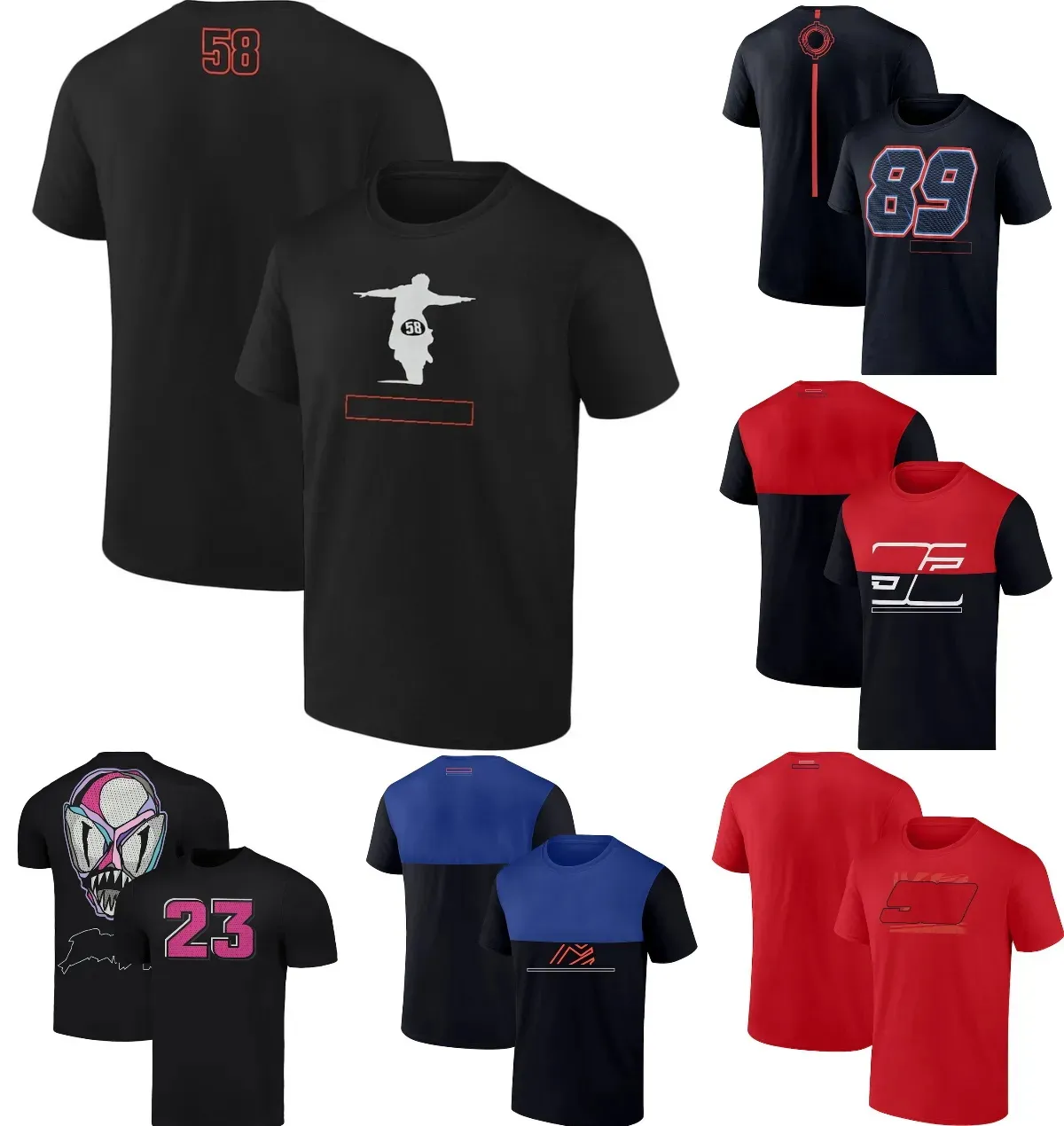 2023 Nouveau Moto Team Polo T-shirt Moto Rider Race T-shirt Été Motocross Jersey Racing Marque Hommes Casual Tops T-shirt