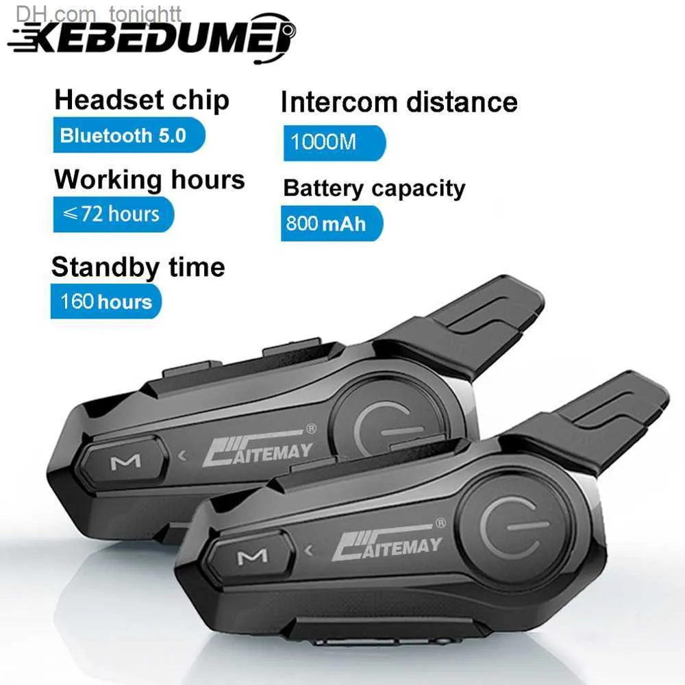 1/2PCS BluetoothインターコムオートバイヘルメットBluetooth Headset for 2 Rider Intercomunicador Moto InterphoneヘッドセットワイヤレスQ230831