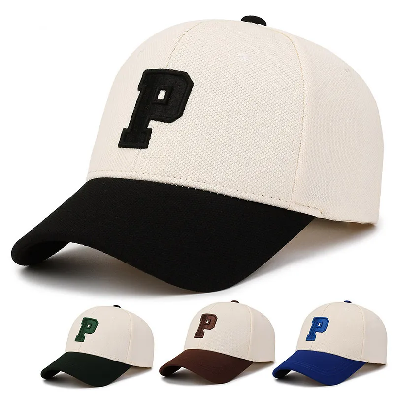 Ball Caps panie i mężczyźni bawełniany baseball moda p listu back przycisk Capalus Fall Fall Outdoor Sports Hats Unisex 230830