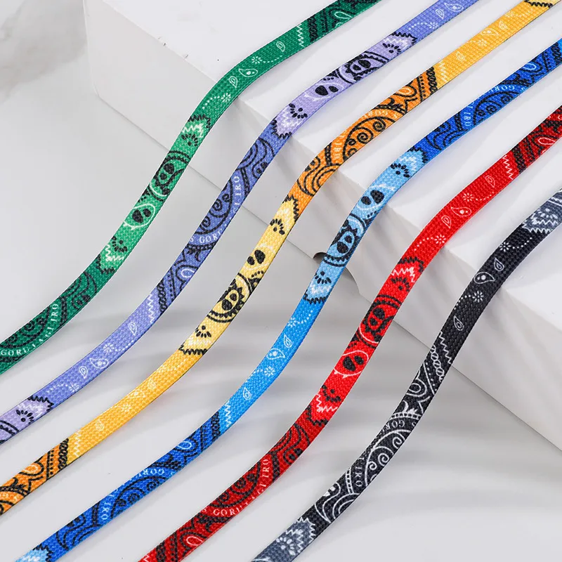 Shoe Parts Accessories 6 color Fashion Colorful Shoelaces Creative Unisex Flat Canvas Sneakers AF1 Flat Shoes Laces Shoes Strings offwho lace 120140160 230830