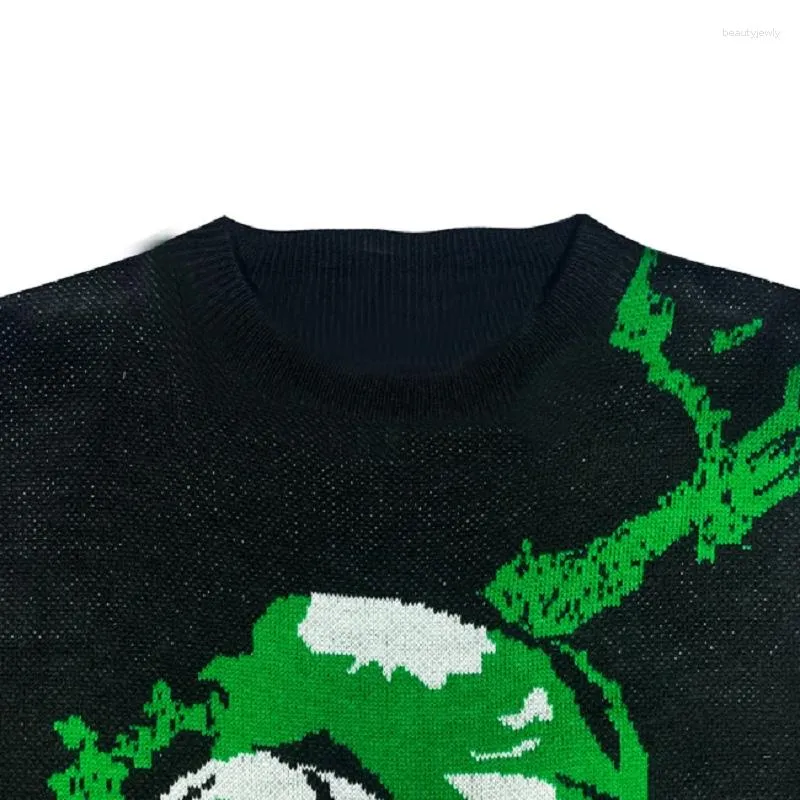 Men s Sweaters Men Warm Quality Knitted Design Cool Locomotive Sweater Y2K Clothes Women Pullover Streetwear Punk Vintage Goth Winter