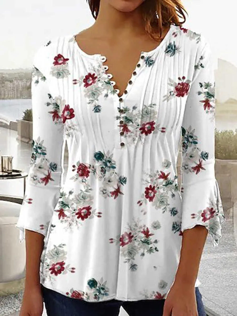 Blouses voor vrouwen shirts nieuwe mode dames shirts slanke fit lange mouwen shirts voor vrouwen elegante gedrukte temperament tops vrouwen T230825