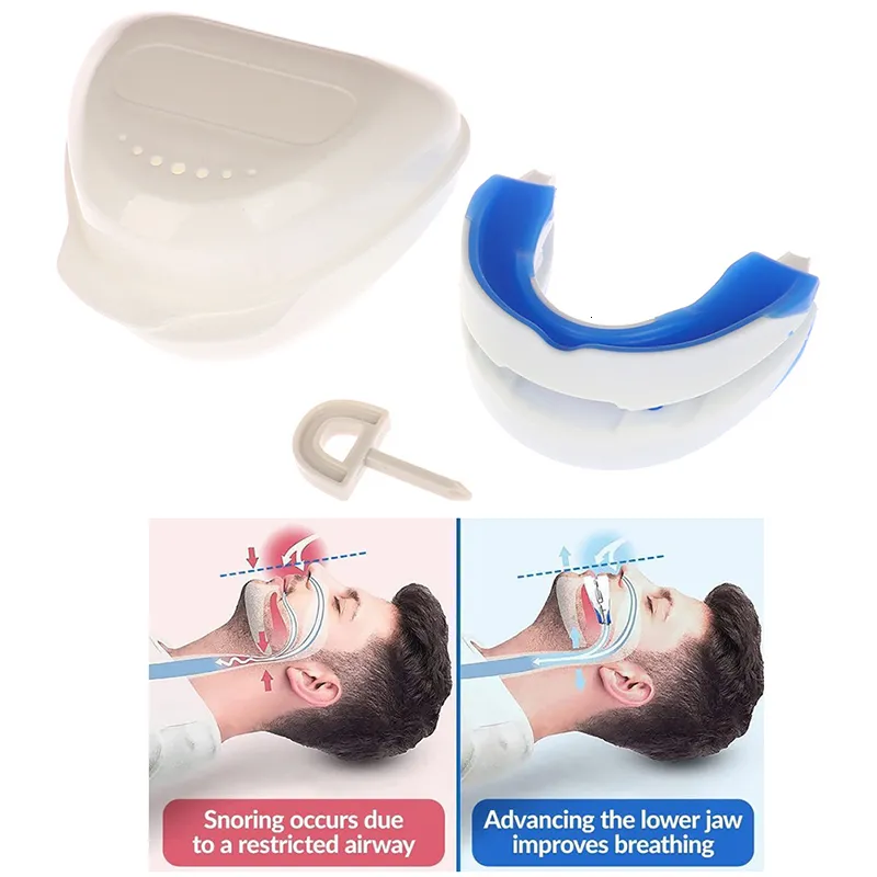 Sleep Masks Adjustable Anti Snoring Mouth Guard Braces Anti snoring Device Man Stopper for Improve Quality Better Breath 230829