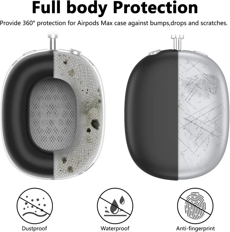 Soft Silicone Case Skin Protector For AirPods Max Headphones Anti Scratch  Ear Pad Case Cover/Ear Cups Cover/Headband Cover For Apple Air Pods Max  Accessories From Le_vate, $3.89