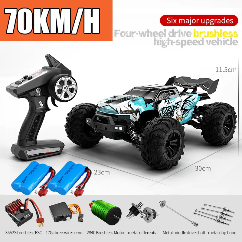 Electric RC Car High Speed 4WD 75KM H Off Road Brushless Remote Control LED Toys Monster Truck From Bei08 64.58 DHgate.Com