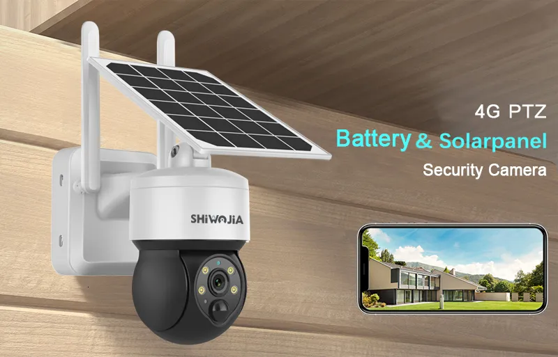 Cámara de seguridad inalámbrica al aire libre, WiFi, batería recargable con  energía solar, vigilancia IP, cámaras caseras, 1080P, detección de
