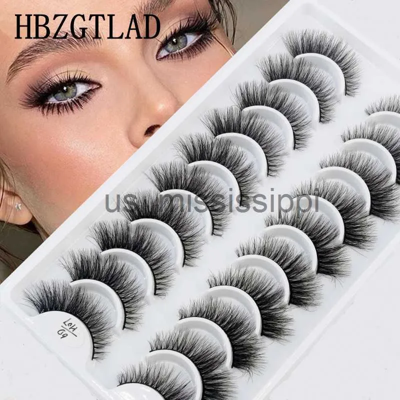 False Eyelashes 10Pairs 3D Faux Mink False Eyelashes Natural Messy Crisscross Eyelash Wispy Fluffy Fake eyelashes Extension Eye Makeup faux cils x0830