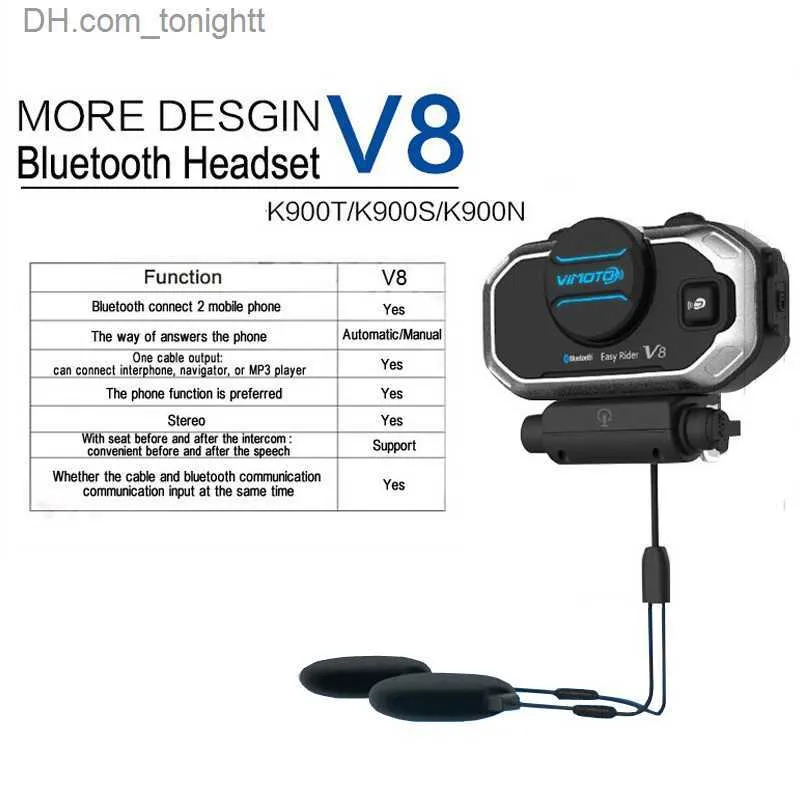 Vimoto V8 Motorbike BT Interphone Motorcycle Bluetooth Helmet