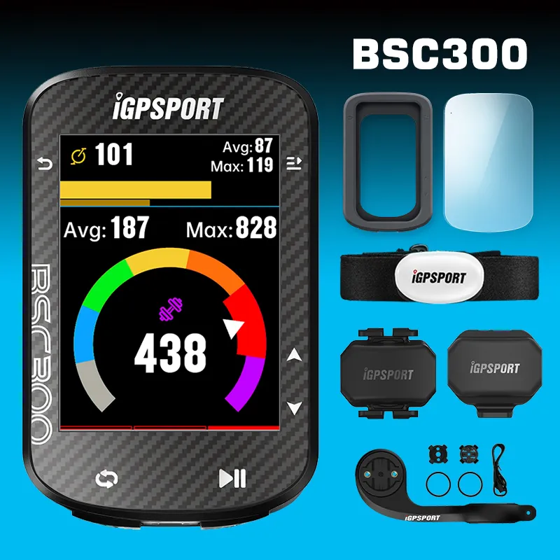 Bike GPS Computer, IGPSPORT BSC300 Cycling Wireless Speedometer 