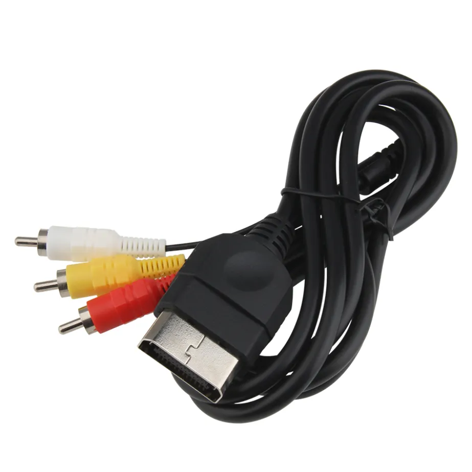 6ft 1.8m AV 3 RCA TV Wire Audio Video Composite Cable for Xbox Original Classic Console