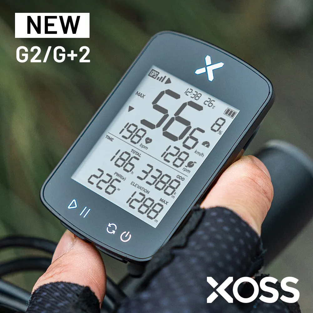 Велосипедные компьютеры Xoss G2 G2 Bike Computer Computer Беспроводная GPS Cycling Speedometer Roadbike MTB Водонепроницаемый муравей Speed ​​Smart Bicycle Computer 230829