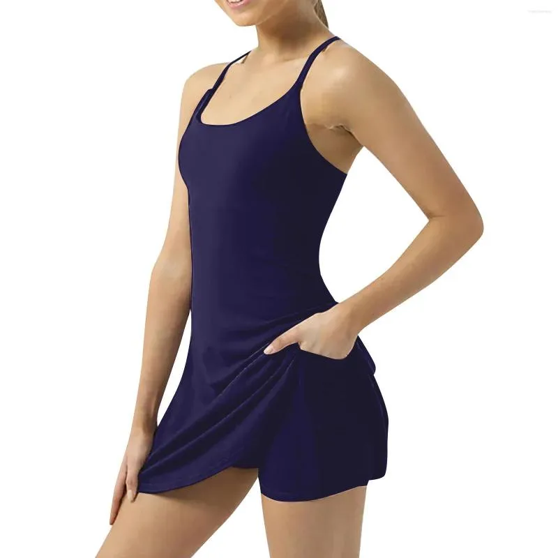 Casual Summer Dresses For Women: Cotton Tennis Dress With Built-In Bra And  Shorts - Supportive Sling Workout Athletic Dress from Dhgate Basic & Casual  Dresses - price 32.45