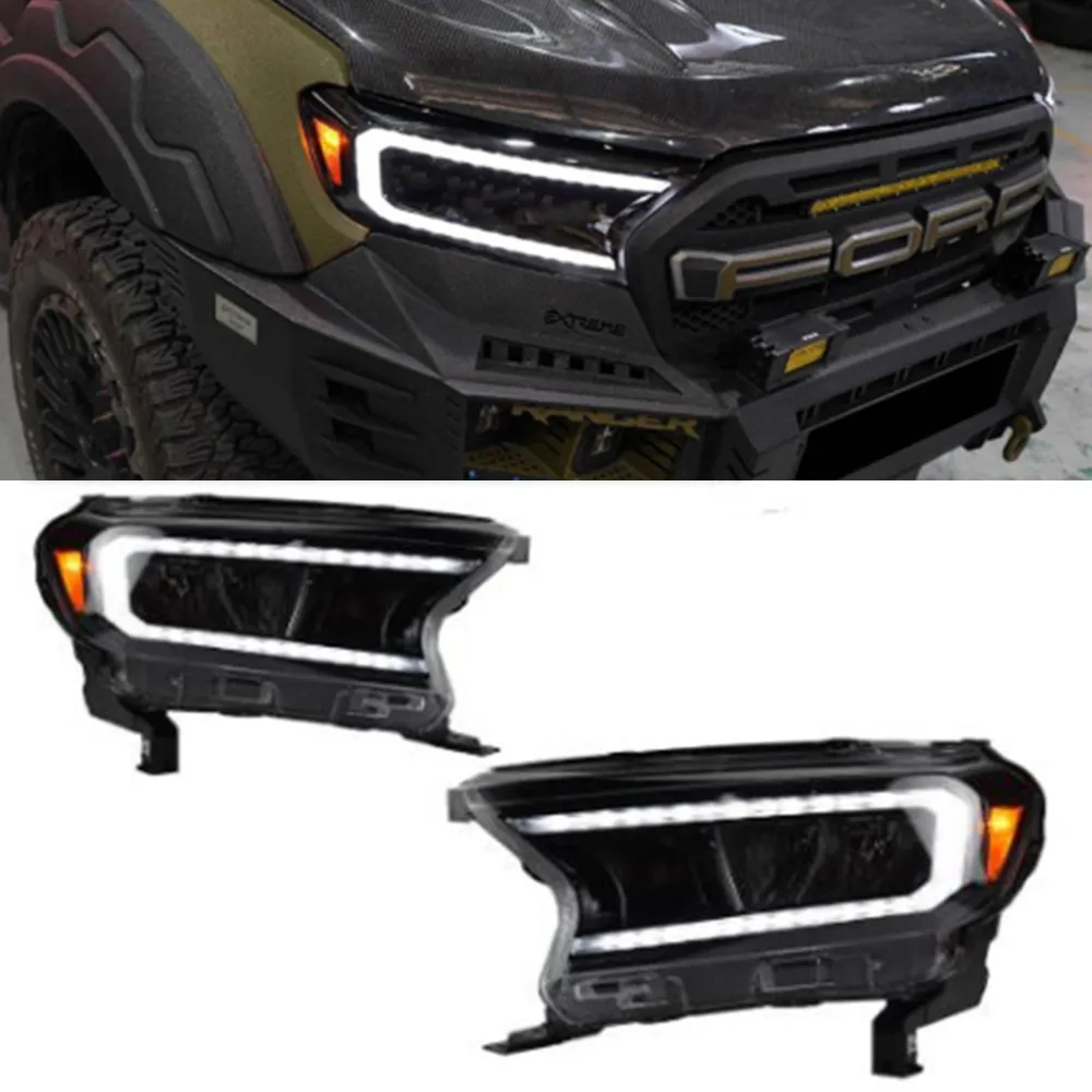 Car Styling Headlights For Ranger Raptor Headlight 20 16-20 21 Endeavour Full LED Styling LED Daytime Lights