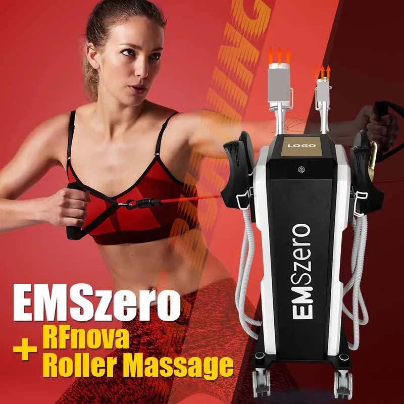 Macchina per il lifting facciale a rulli Ems RF all'ingrosso 2 in 1 Macchina Ems portatile Ems Fitness Stimolatore muscolare elettrico Macchina Perdita di peso Modellamento del corpo