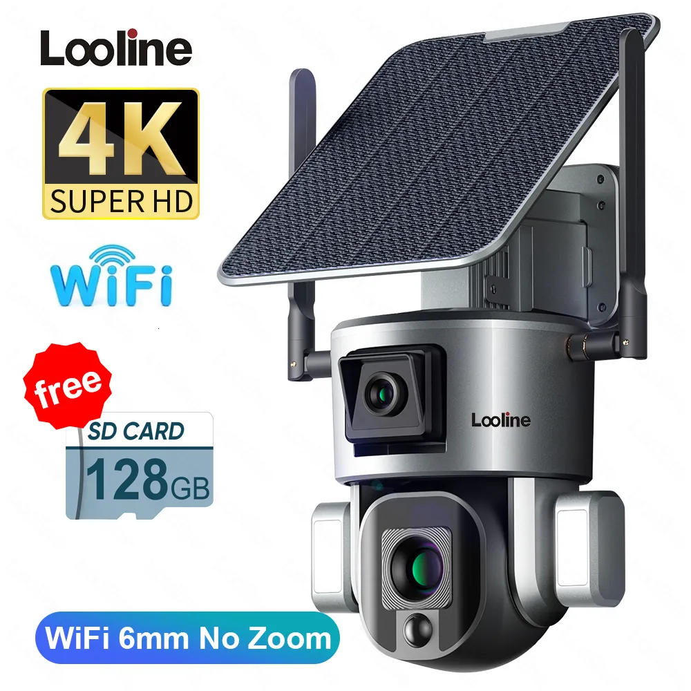 Android Uniter 4K Dual Lens Solar Security Camera Wireless Outdoor
