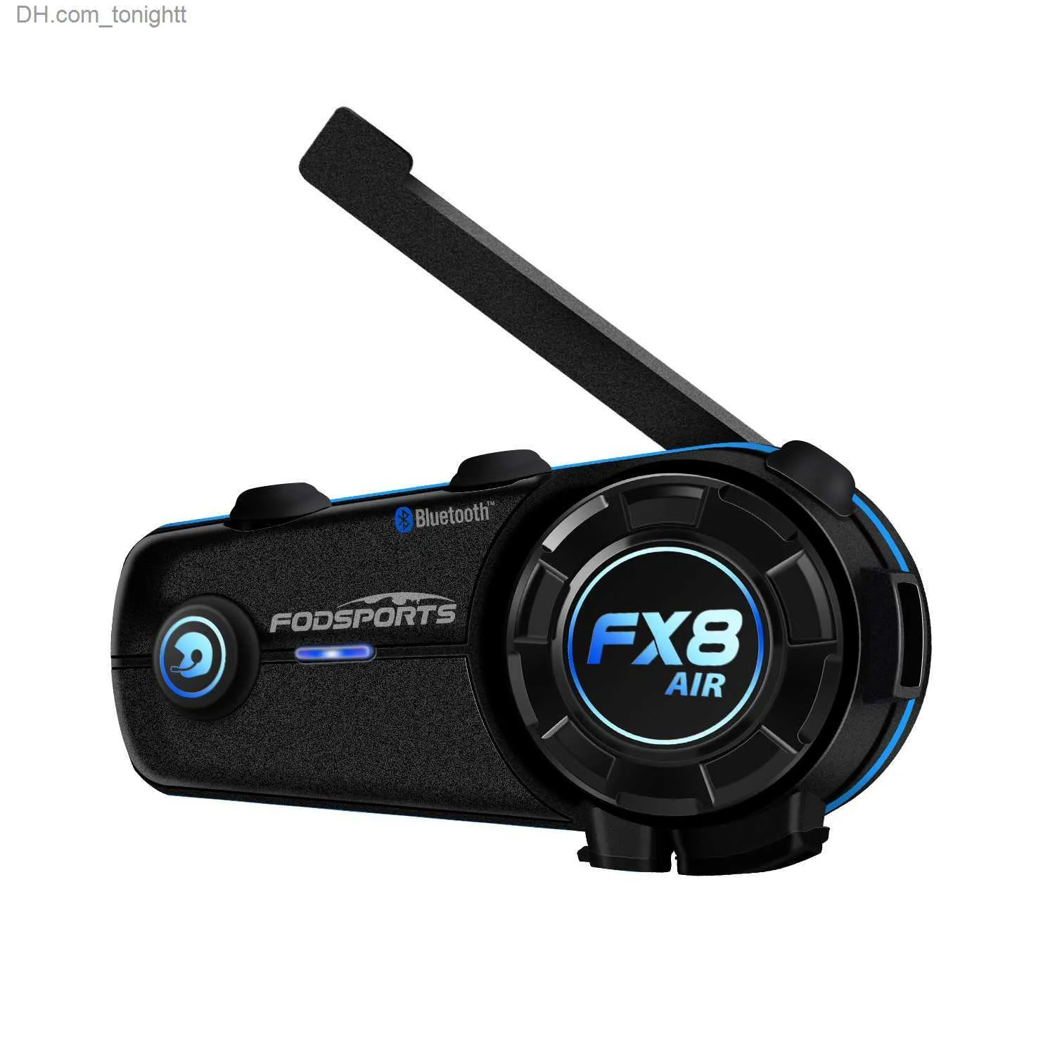 Fodsports FX8 AIR capacete de motocicleta intercomunicador sem fio bluetooth fone de ouvido CSR Chip BT Interphone Rádio FM 3 efeitos sonoros Q230830