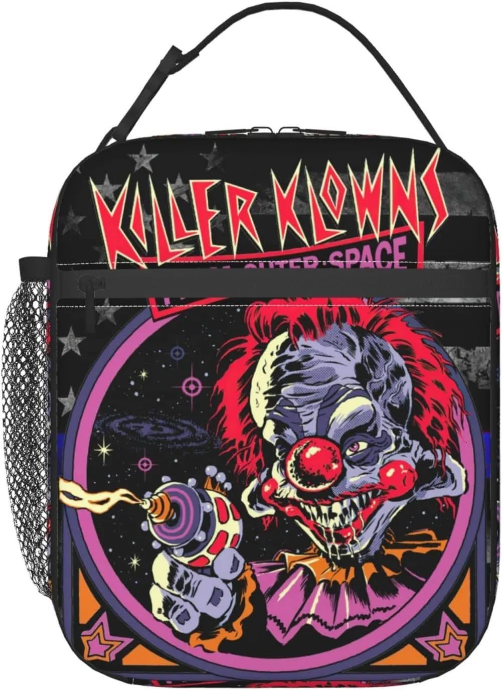 Packs de glace Sacs isothermes Killer Horror Klowns Film de l'espace Déjeuner isolé Boîte de pique-nique réutilisable pour sac isotherme de voyage 230830