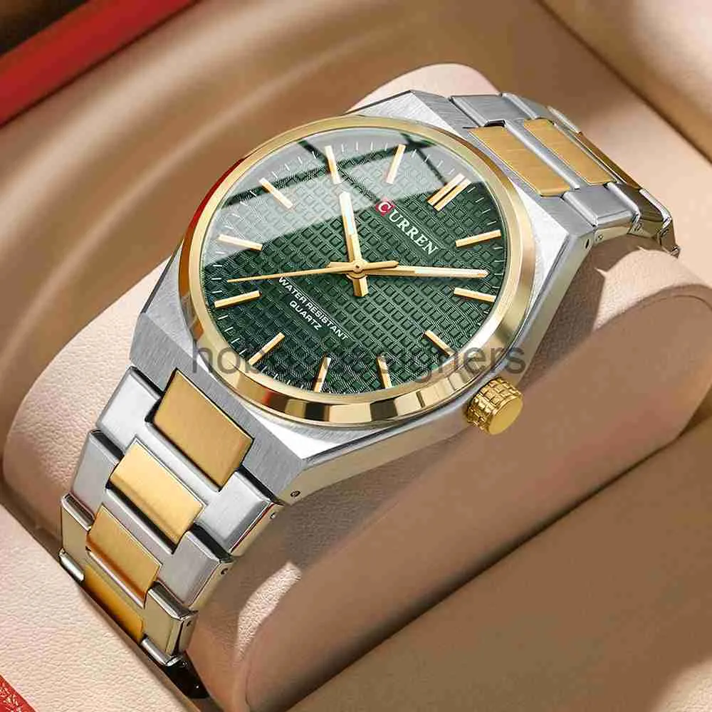 CURREN 30M Waterproof Stainless Steel Quartz Date Watch For Men