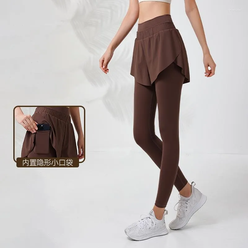 Aktive Hosen Sport Leggings Laufen Jogger Frauen Yoga Tragen Hohe Taille Gym Mit Taschen Nahtlose Strumpfhosen Abdeckung Hüfte Jogginghose