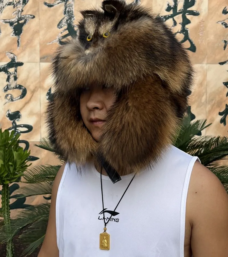 Real animal 2024 fur hats