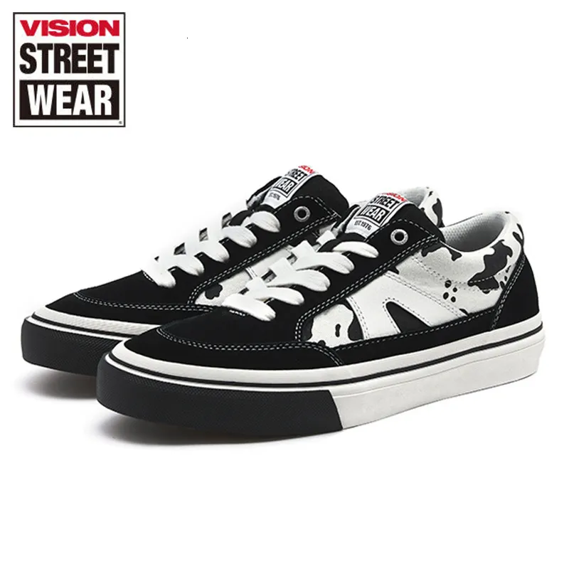 Dress Shoes Vision Street Wear Designer Lowtop zamszowe płótno dla mężczyzn i kobiet Casual Street Sports Skate Sneakers 230829