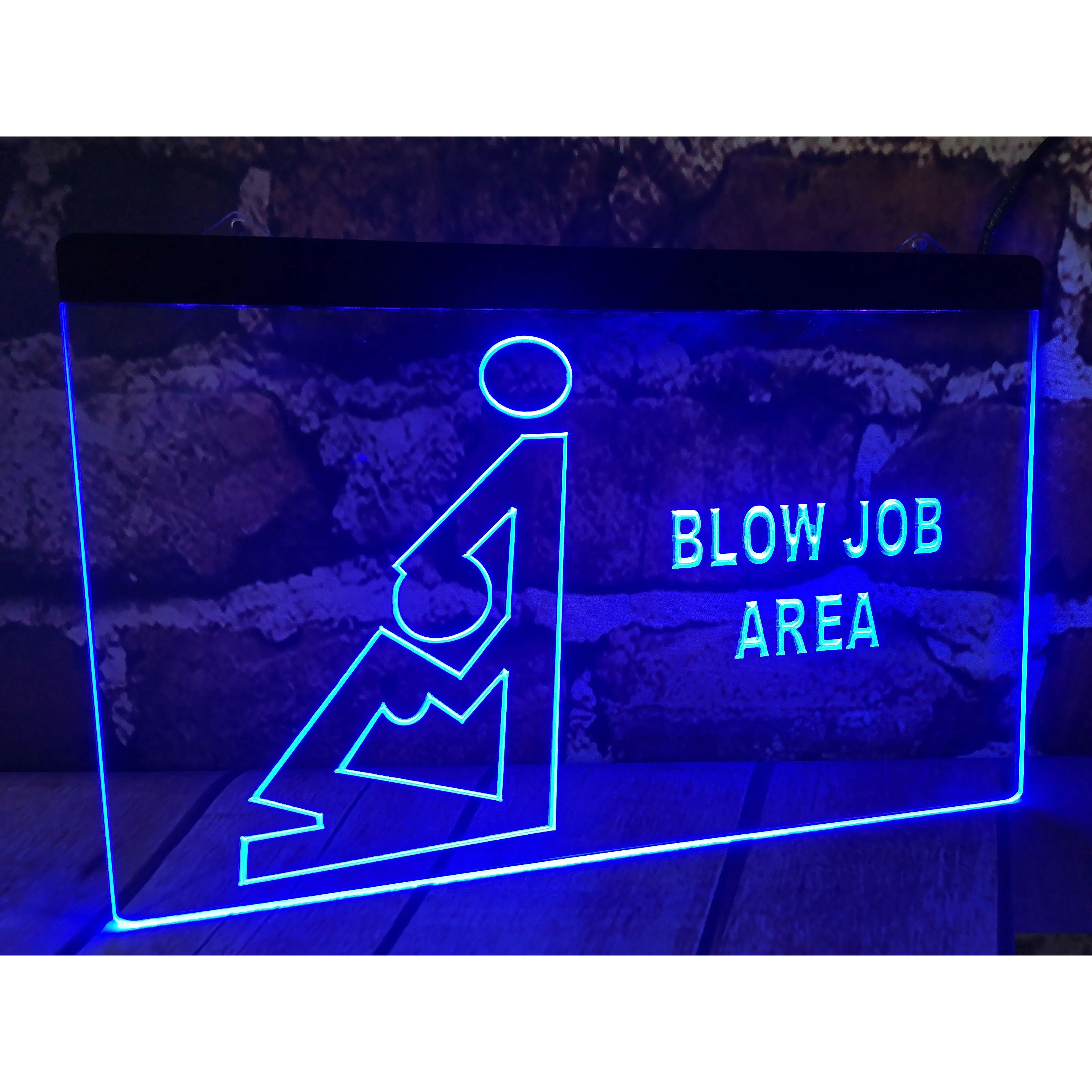 LED-Neonschild Blow Job Area Bar Bier Pub Club 3D-Schilder Home Decor Crafts Drop Delivery Lichter Beleuchtung Urlaub Dhwvo