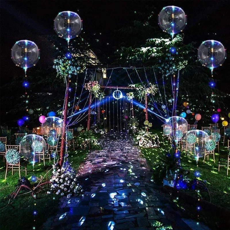 balloon light Colorful BOBO Ball led string Transparent for Christmas Halloween Wedding Party home Decoration 22 LL