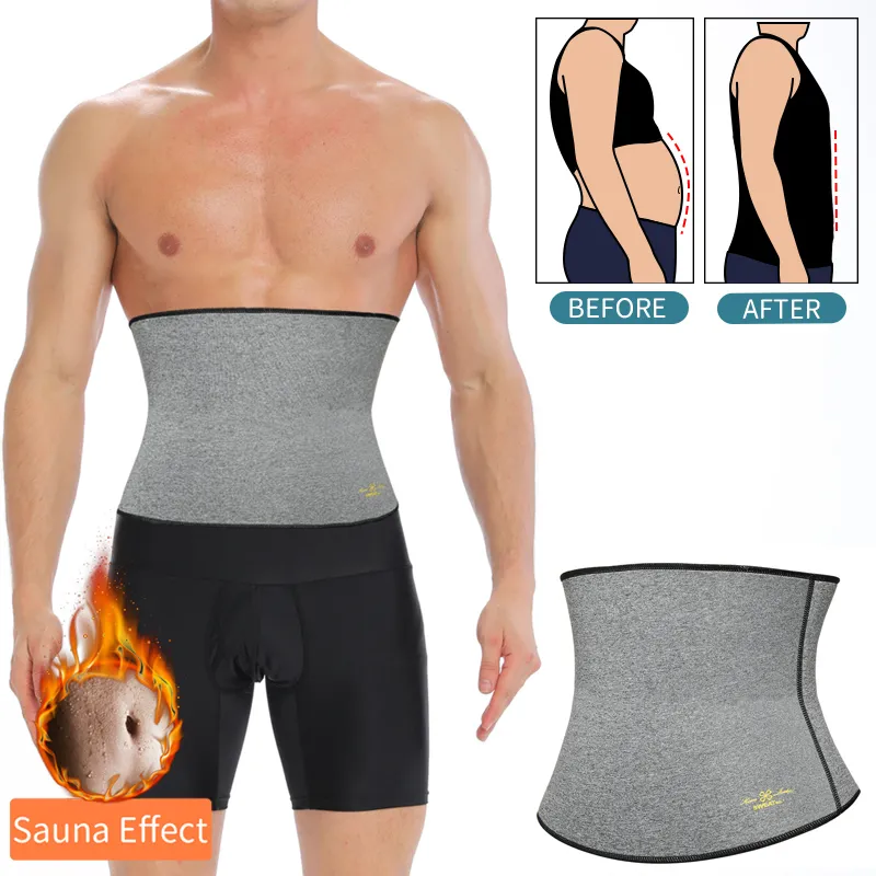 Waist Tummy Shaper Mens Waist Trainer Modeling Belt Belly Cincher Shapers Slimming Body Shaper Weight Loss Shapewear Abdominal Sweat Slim Trimmer 230829