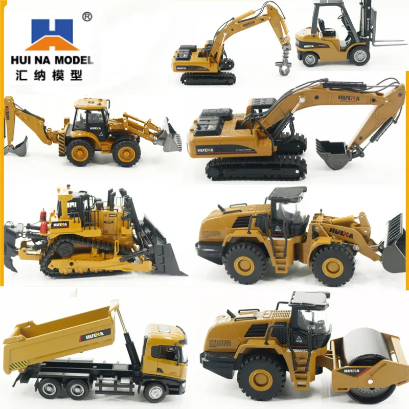 DIECAST MODEL CAR HUINA 1 50 STATIC MIXER MIXER DUMP TRACK LOADER LOADERINGER SUB SUIT EGOVATOR MODEL MODEL SELD SELOY MODEL 230829