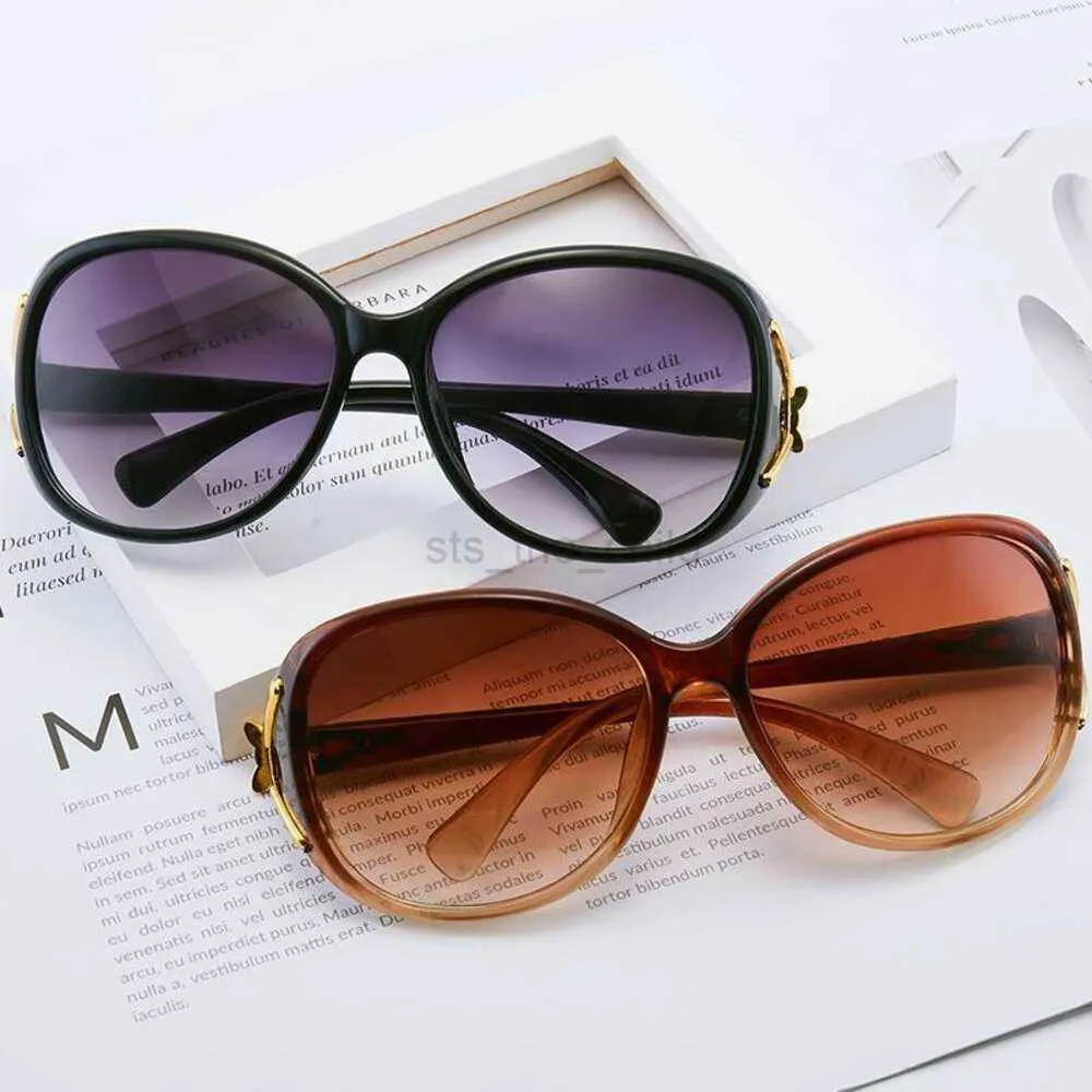 Sonnenbrille Fox Head Mode-Sonnenbrille für Damen mit großem Rahmen und Anti-Ultraviolett
