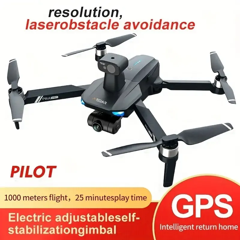 X19 Drone 2-axis PTZ HD Pixel GPS 360 ° Laser Obstacle Avoidance 5G FPV Headless Mode Intelligent Following Professional Adult Aerial Photography UAV Brushless Motor