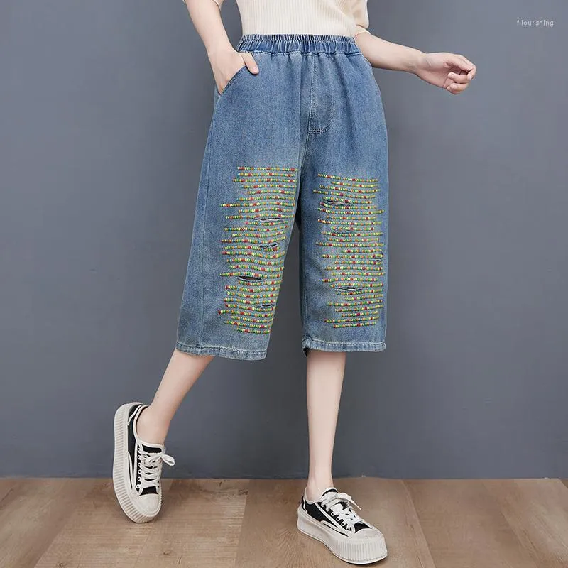 Colored denim deals capris