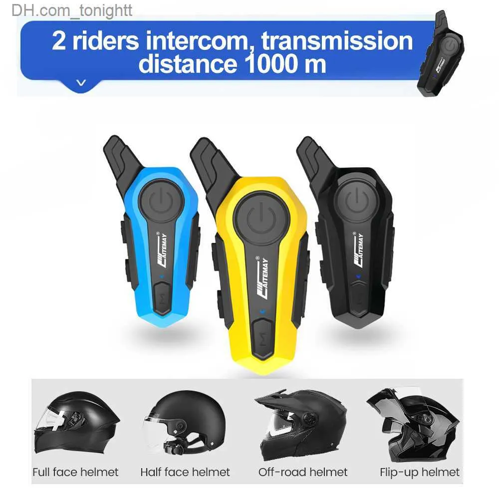 Intercom 1000m Motorcycle Bluetooth 5.0 Helmet Intercom Roise