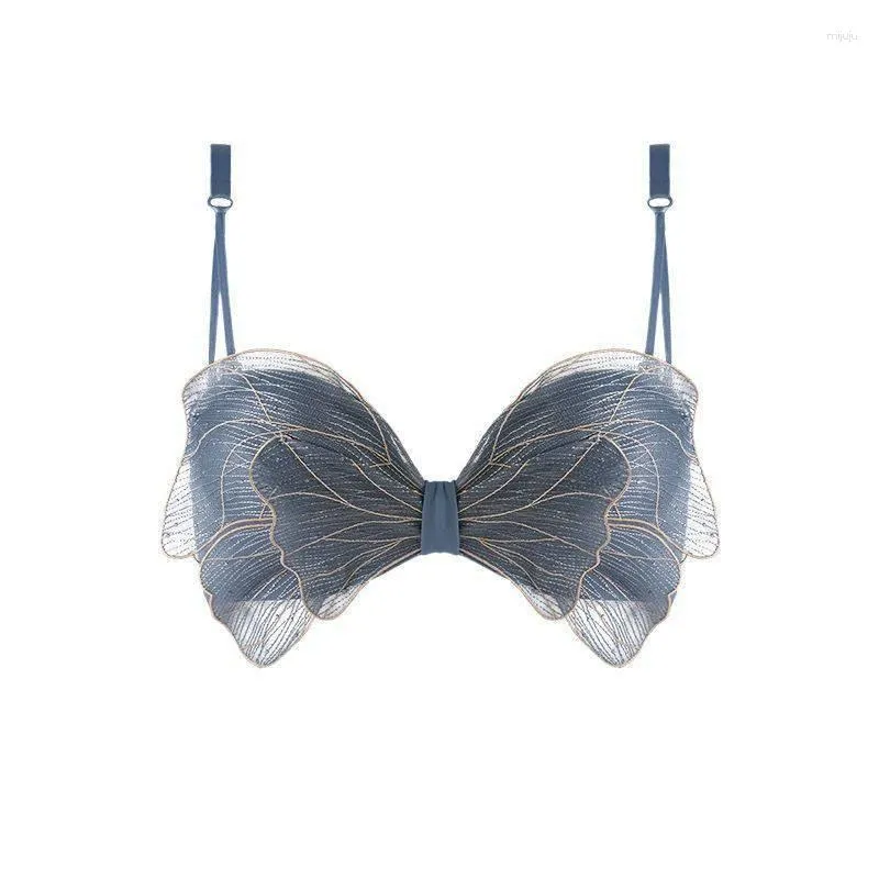 Butterfly Lace Butterfly Strapless Bra With Beautiful Back And