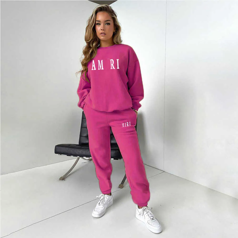 Tute firmate autunno Plus Size Due pezzi Donna Set Top e pantaloni Abbigliamento donna Casual 2 pezzi Completo sportivo Tute da jogging Tute 4xl 5xl