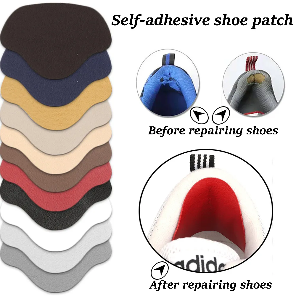 Shoe Parts Accessories Sneakers Insoles Heel Repair Subsidy Viscose Shoe Hole Shoemaker Stickers for Shoes Sports Lining Sticky Heel Anti-Wear 230830