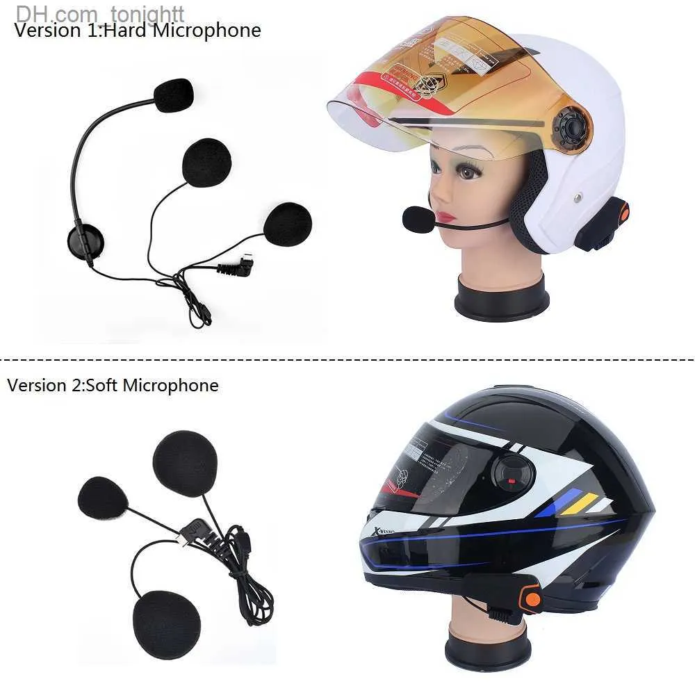 1000M BT S2 Motorcycle Helmet Bluetooth Intercom Motorbike Headset BTS2 Waterproof BT 5.0 Interphone Communicator with FM Radio Q230830