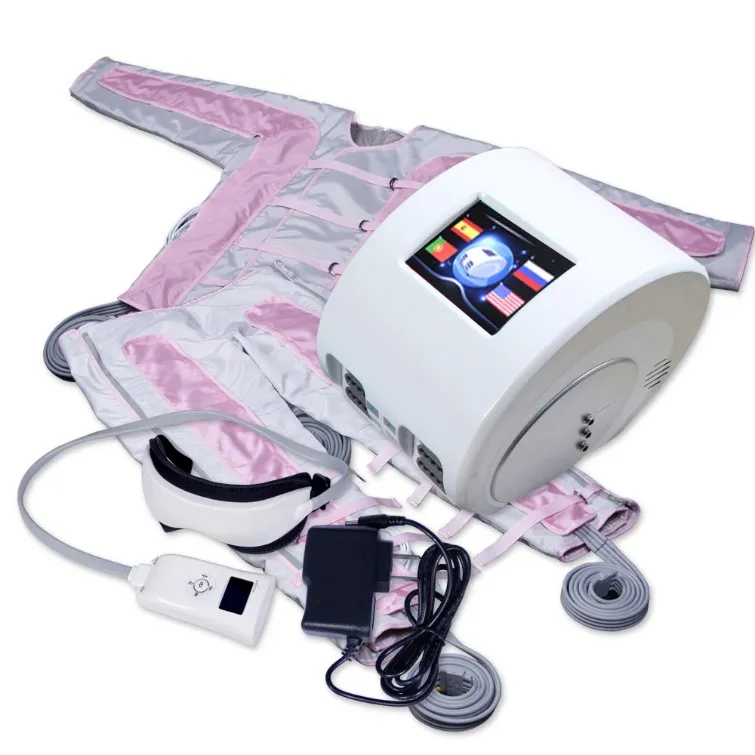 Andere schoonheidsapparatuur 24 luchtkamers Ver-infrarood Pressotherapie Cellulitisreductie Vetverlies Lymfedrainage Pressotherapie Detoxmachine Oogmassage