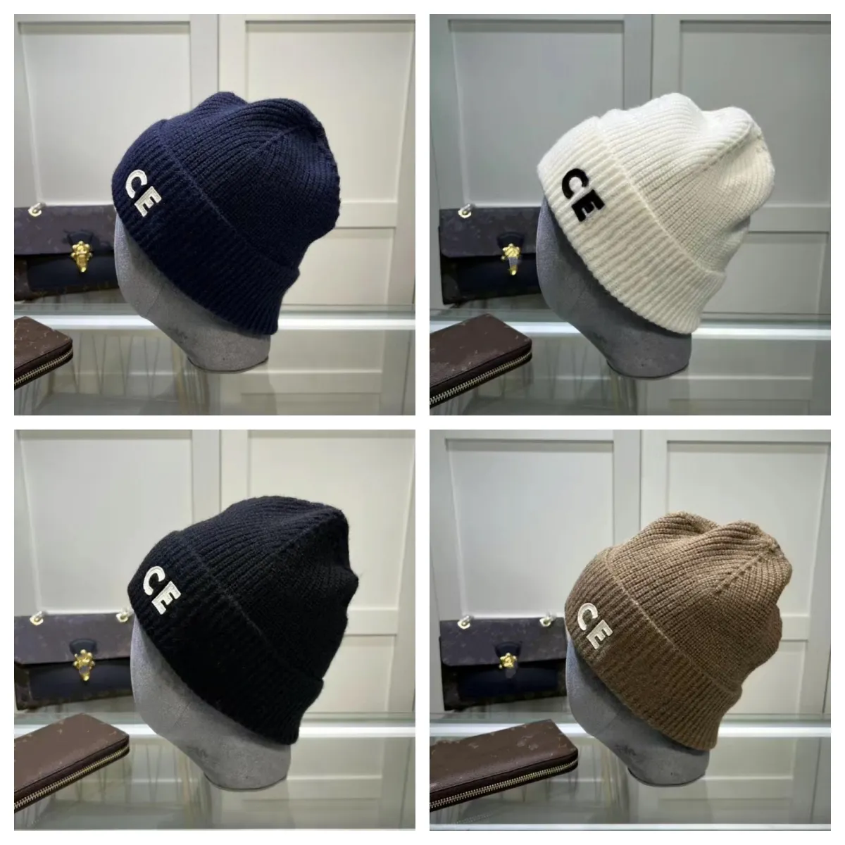 Unisex Brown Designer Woolen Winter Cap – Supreme Style Knitted Beanie main image 1