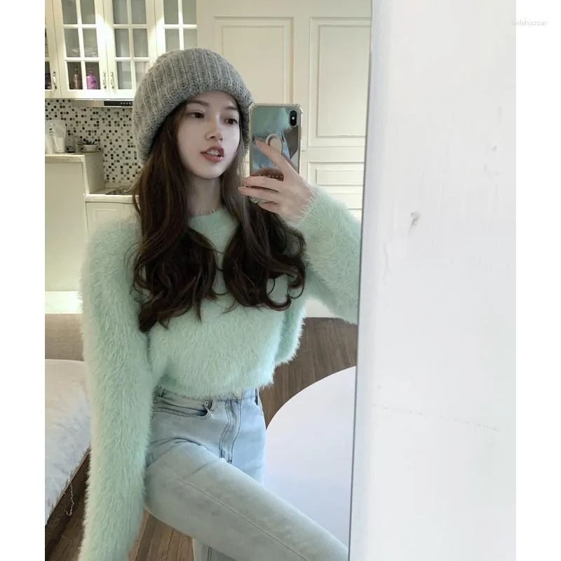 ★韓国人気★LOOKPLE★LOOK SEMI-OVER FIT MOHAIR SWEATSHIRT 904a34cd-b8c9-4477-bcdc-