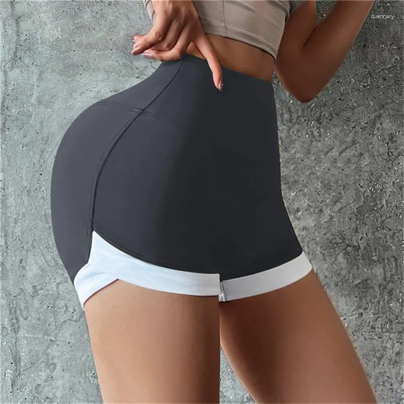 Shorts actifs femmes mince doux hanche levage Leggings taille haute exercice en cours d'exécution Fitness sans couture gymnase femmes collants d'entraînement